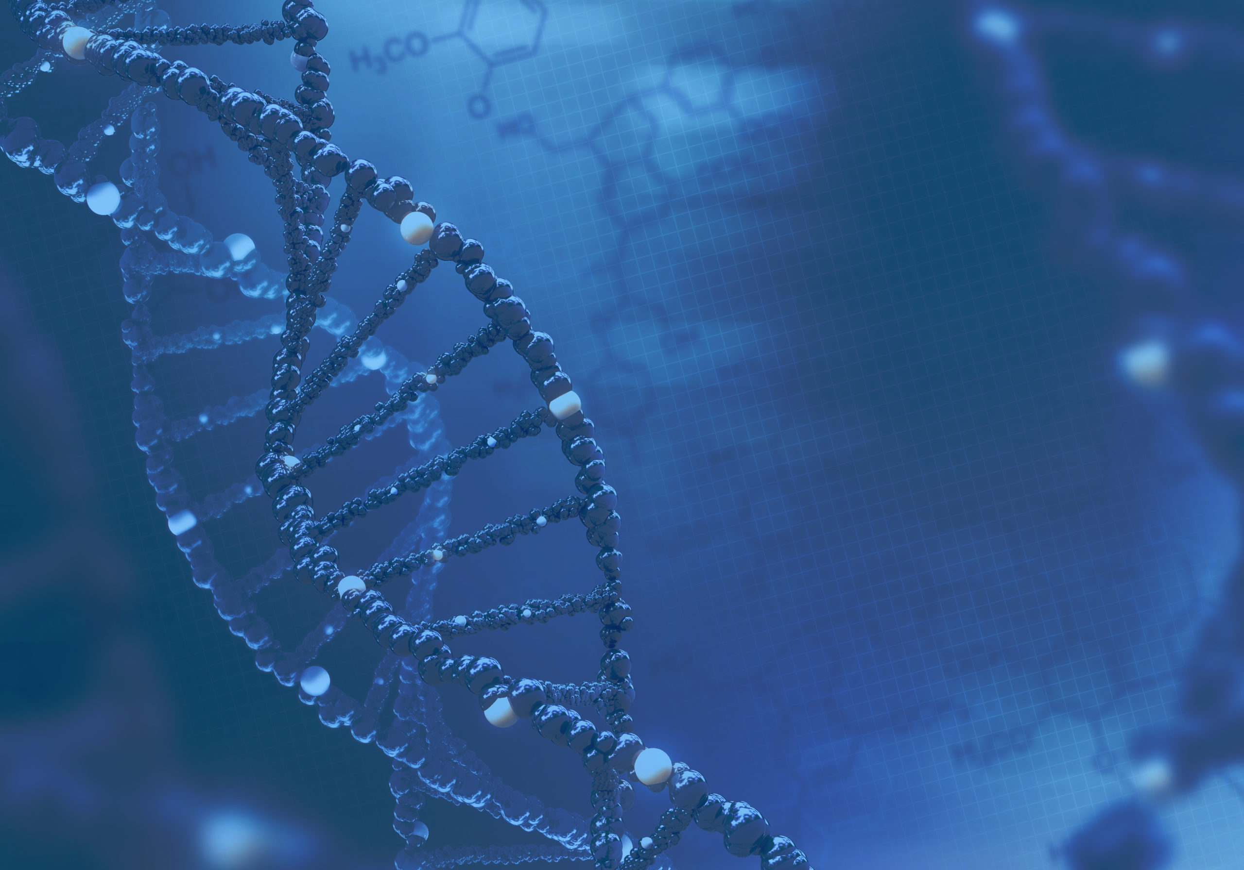 DNA – dunkelblau